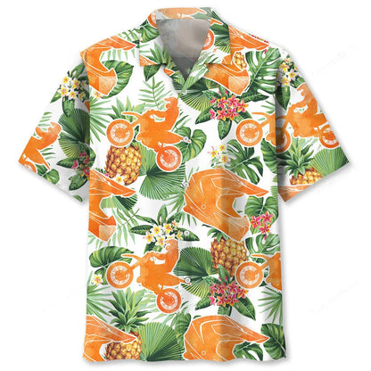Motocross Pineapple Tropical Hawaiian Shirt