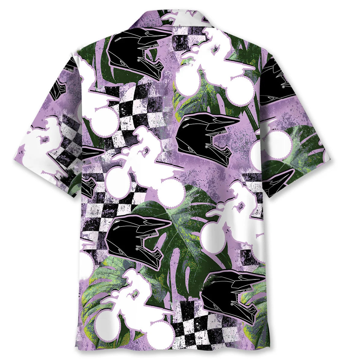Motocross Racing Flag Hawaiian Shirt