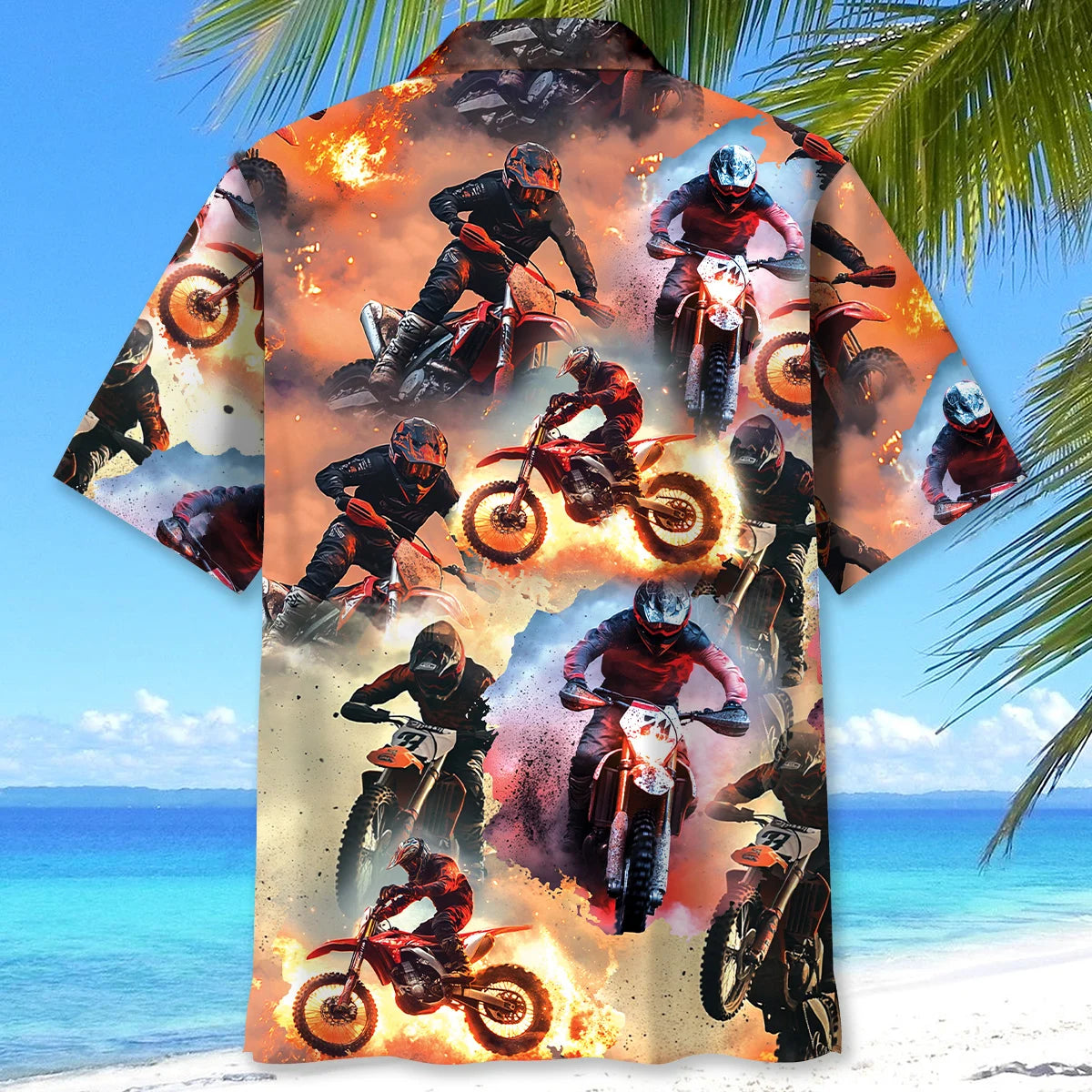 Motocross Racing Road Hawaiian Shirt