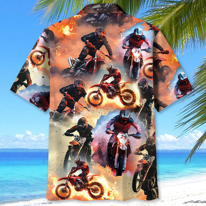 Motocross Racing Road Hawaiian Shirt
