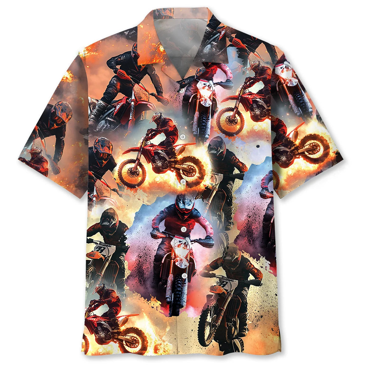 Motocross Racing Road Hawaiian Shirt