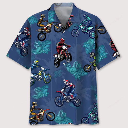 Motocross Tropical Coconut Hawaiian Shirt - S - hawaiian shirt