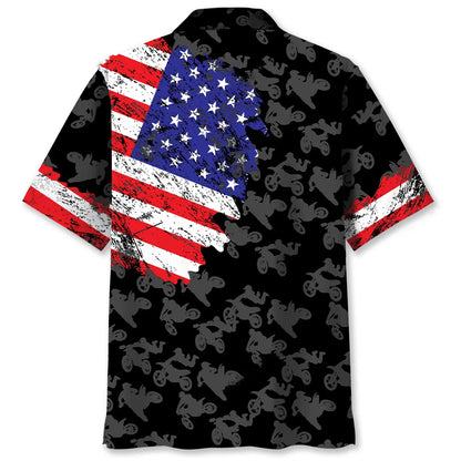 Motocross Usa Hawaiian Shirt
