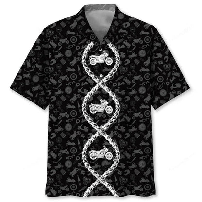 Motorcycle Dna Hawaiian Shirt