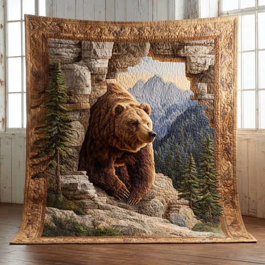 Mountain Bear Quilt Blanket