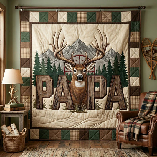 Mountain Buck Papa Quilt Blanket