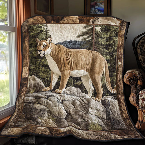 Mountain Lion Charming Quilt Blanket