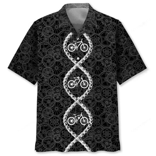 Mountain Bike Dna Hawaiian Shirt - S - hawaiian shirt