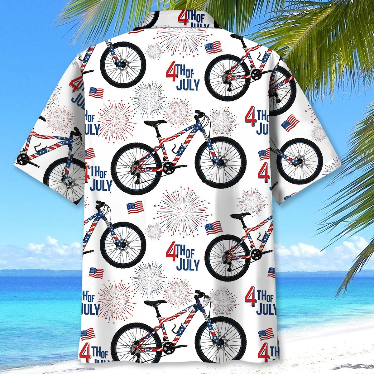Mountain Bike Proud of America Hawaiian Shirt