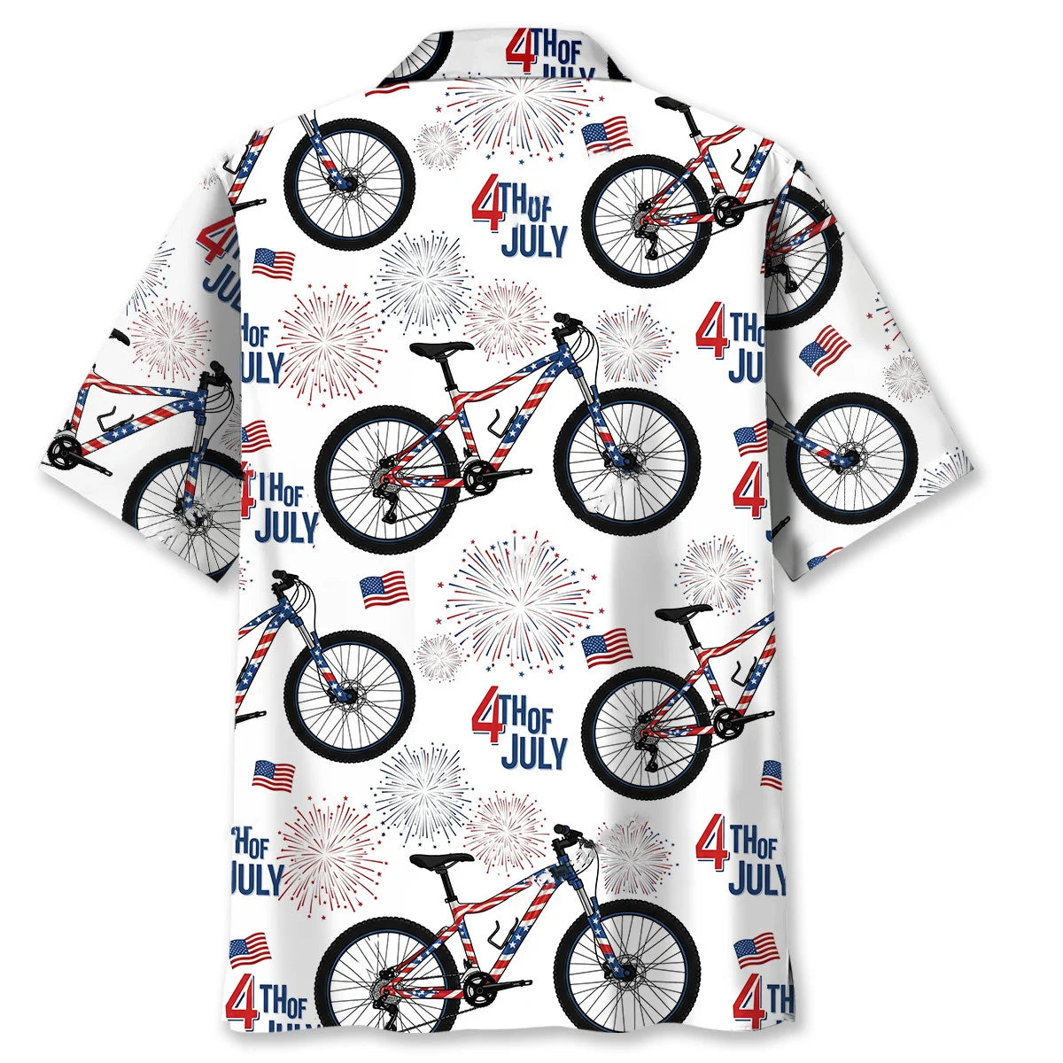 Mountain Bike Proud of America Hawaiian Shirt