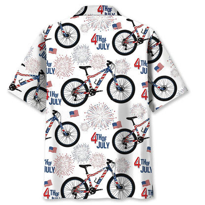 Mountain Bike Proud of America Hawaiian Shirt