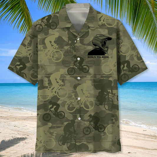 Mountain Bike Ride Hawaiian Shirt - S - hawaiian shirt