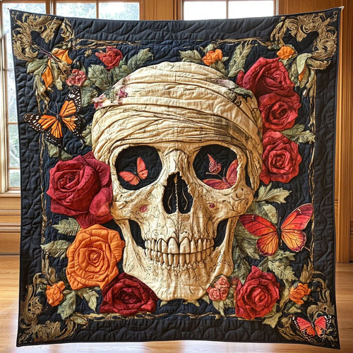 Mummy Skeleton Quilt Blanket