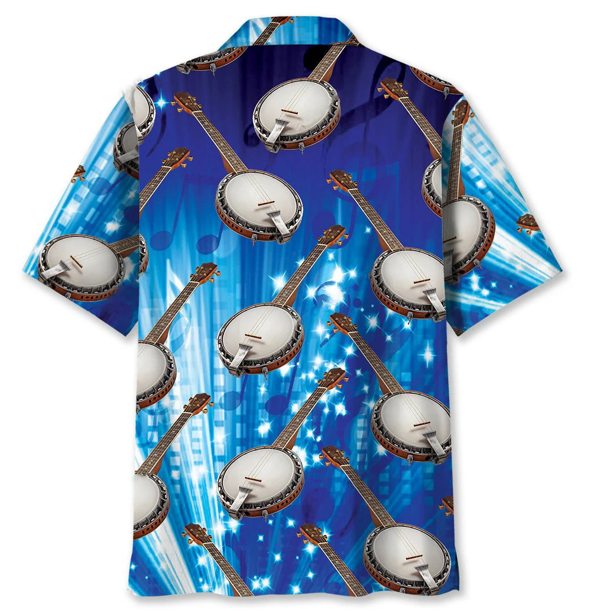 Music Banjo Blue Hawaiian Shirt