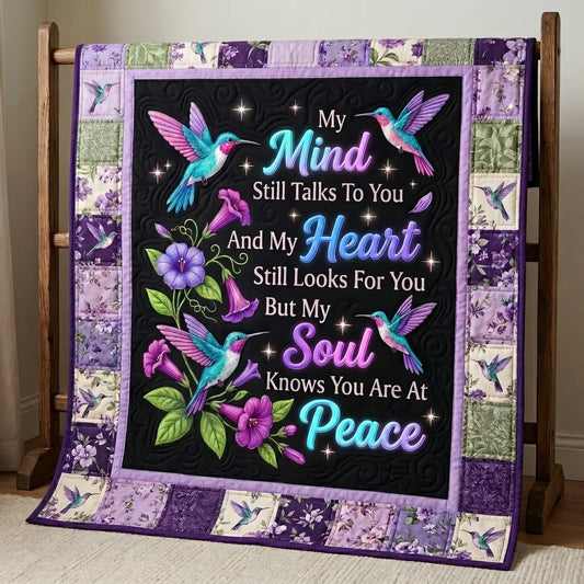 My Mind My Heart My Soul Quilt Blanket