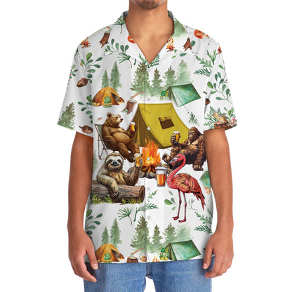 My Camping Friends Have a Drinking Problem Hawaiia - 2XL - hawaiian shirt