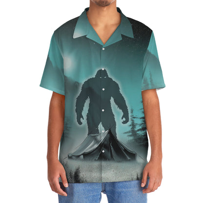 Mysterious Bigfoot at Campsite Hawaiian Shirt - 2XL - hawaiian shirt