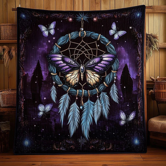 Mystic Butterfly Dreamcatcher Quilt Blanket
