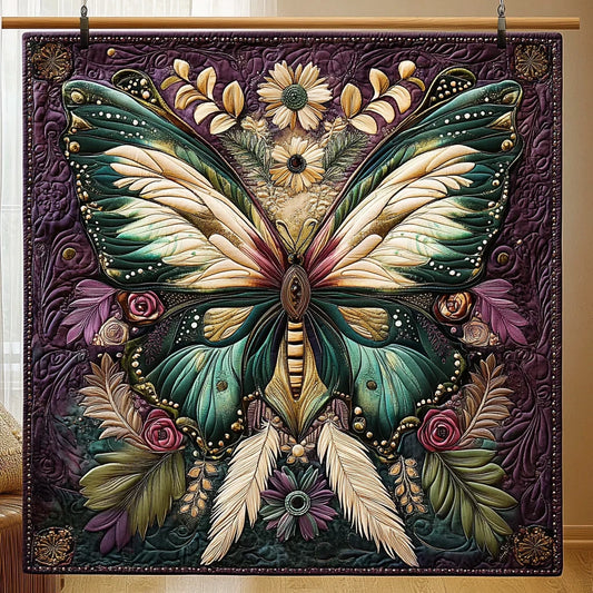 Mystic Butterfly Quilt Blanket