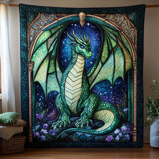 Mystic Dragon Quilt Blanket