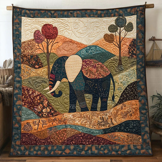 Mystic Elephant Quilt Blanket