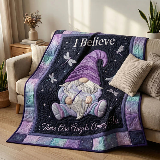 Mystic Gnome Dreams Quilt Blanket