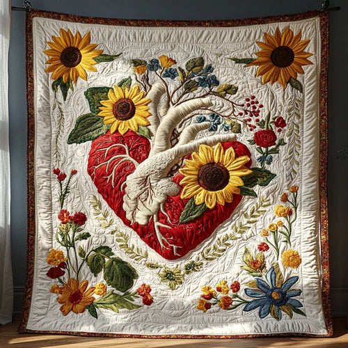Mystic Heart Quilt Blanket
