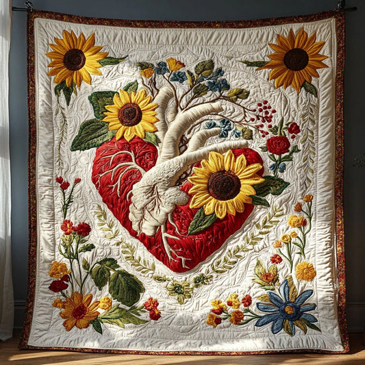 Mystic Heart Quilt Blanket