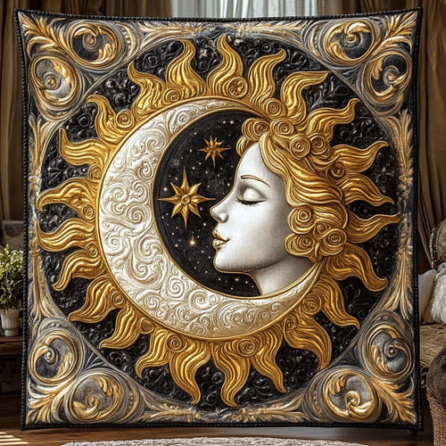 Mystic Sun & Moon Quilt Blanket