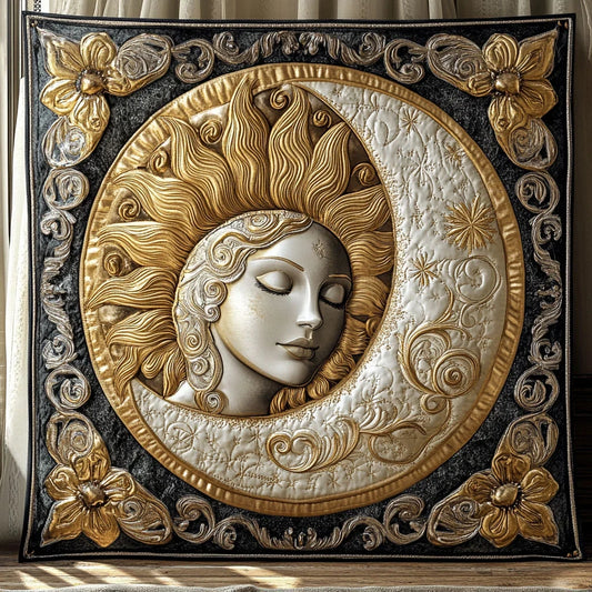 Mystic Sun & Moon Quilt Blanket