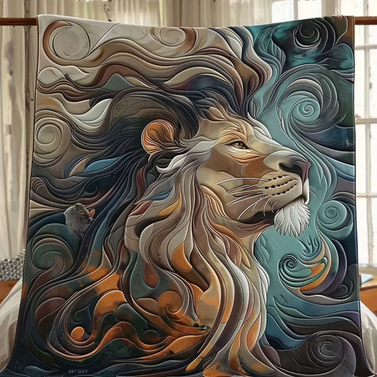 Mythic Lion Quilt Blanket