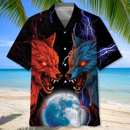 Mythology Wolf Hawaiian Shirt - S - hawaiian shirt