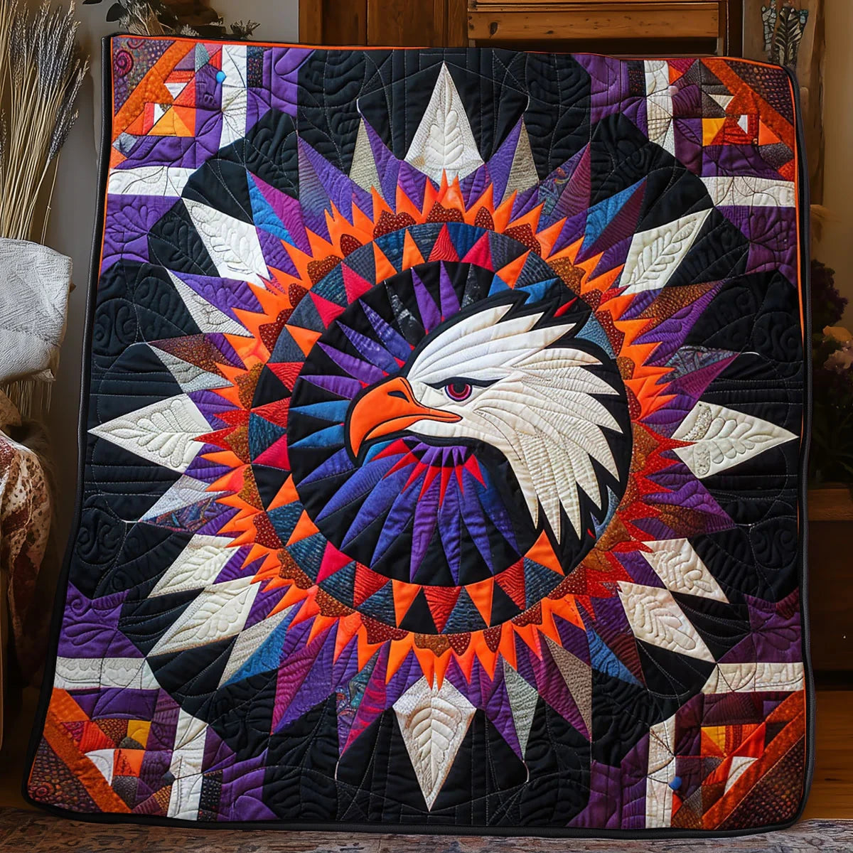 Native American Eagle Quilt Blanket