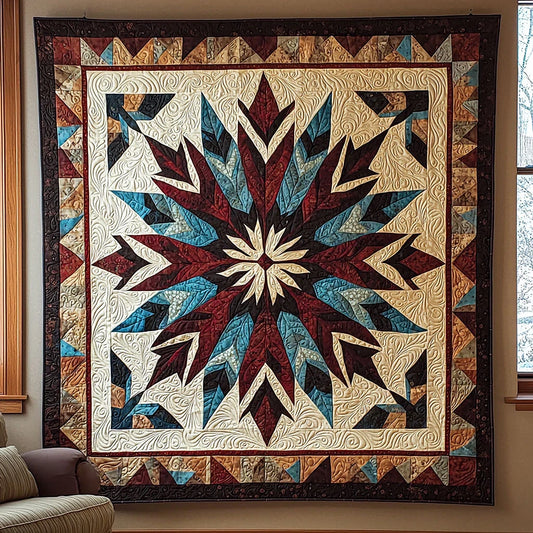 Native American Pattern Quilt Blanket