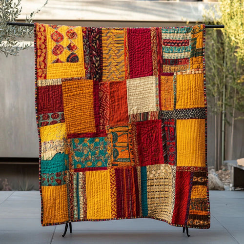 Native American Timeless Tribal Weave Quilt Blanket