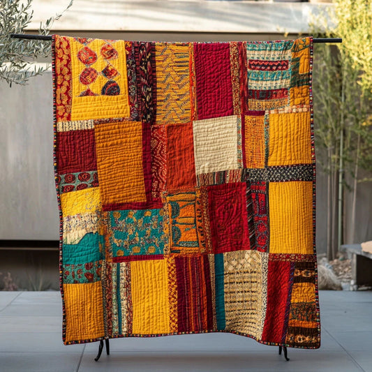 Native American Timeless Tribal Weave Quilt Blanket