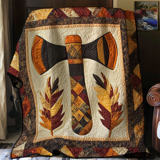 Native Axe Quilt Blanket