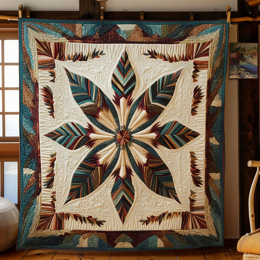 Native Bloom Quilt Blanket