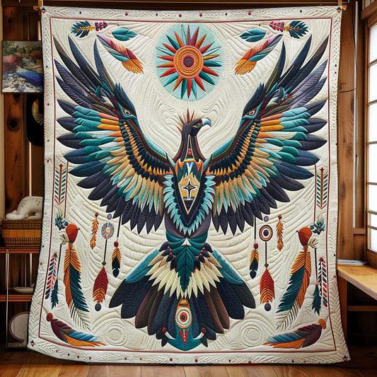 Native Eagle Spirit Quilt Blanket