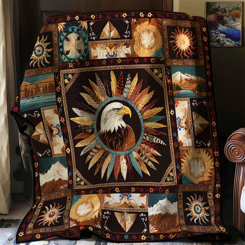 Native Eagle Quilt Blanket