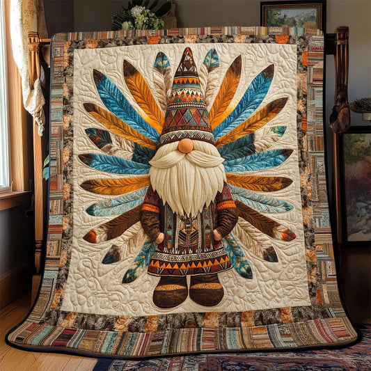Native Gnome Quilt Blanket
