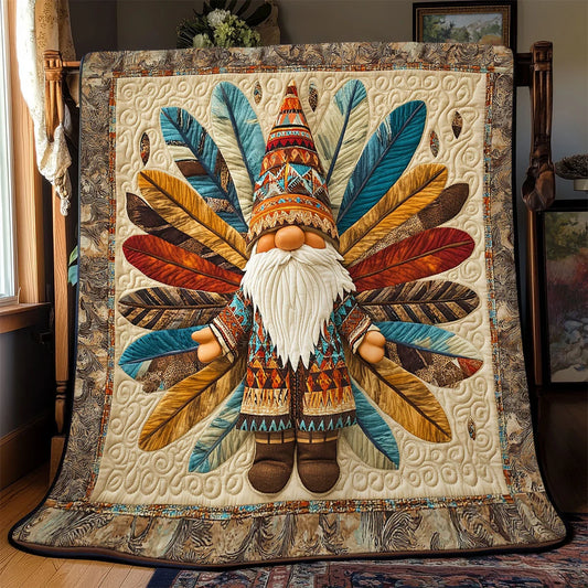 Native Gnome Quilt Blanket