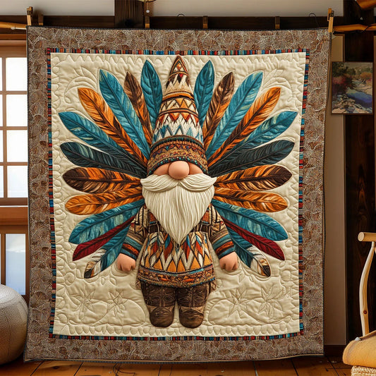 Native Gnome Quilt Blanket