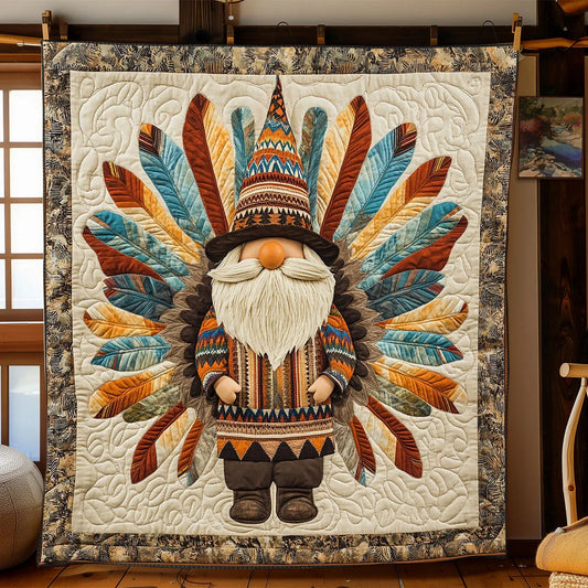 Native Gnome Quilt Blanket