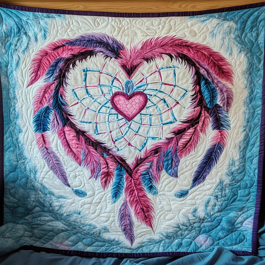 Native Love Dreamcatcher Quilt Blanket