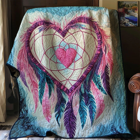 Native Love Dreamcatcher Quilt Blanket