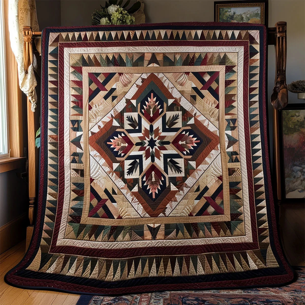Native Starburst Quilt Blanket