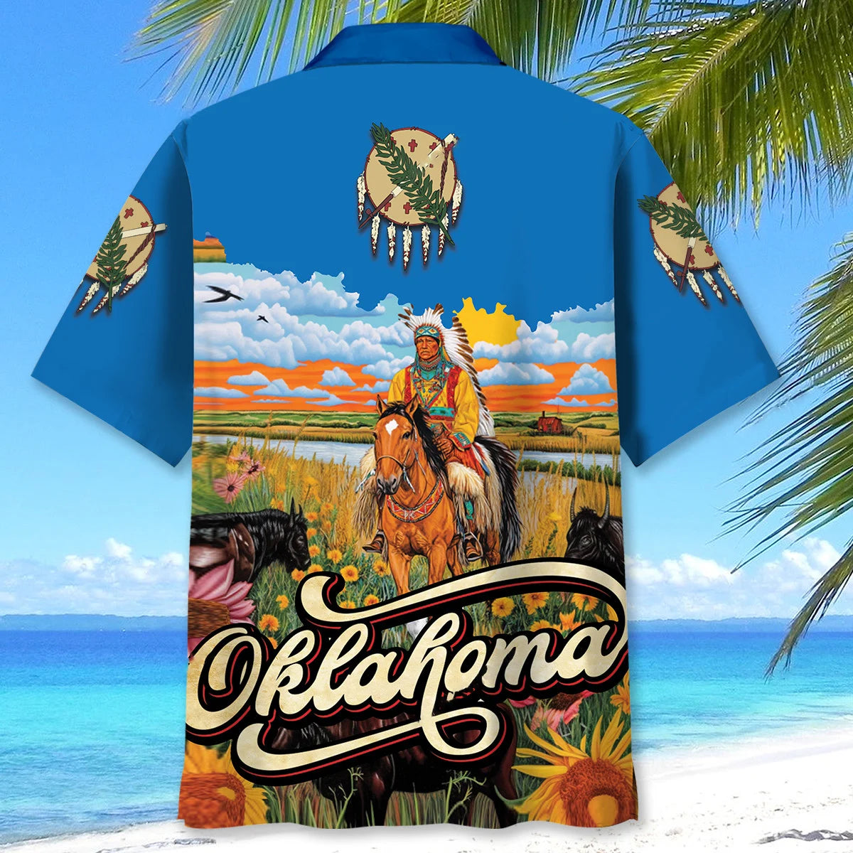 Native Oklahoma State Hawaiian Shirt
