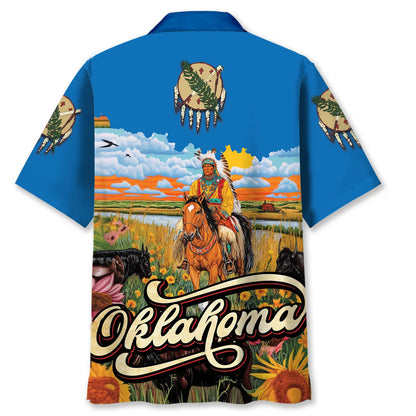 Native Oklahoma State Hawaiian Shirt