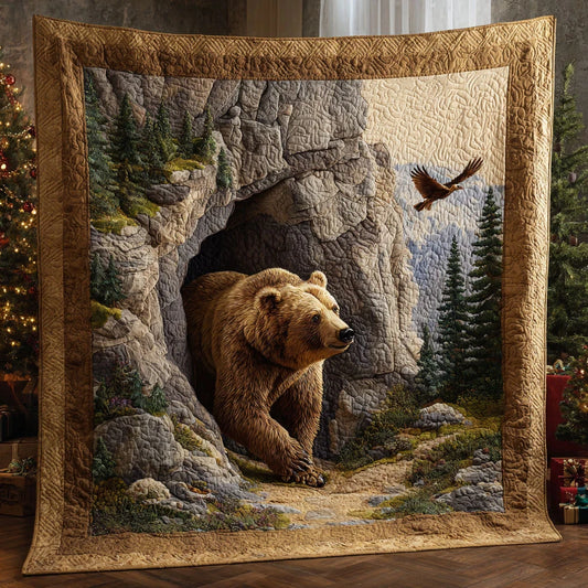Nature Bear Journey Quilt Blanket